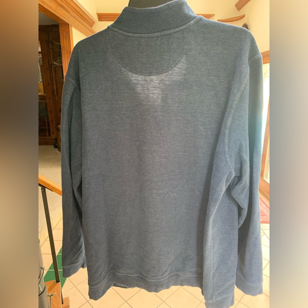 Blue Quarter-Zip Pullover - image 4